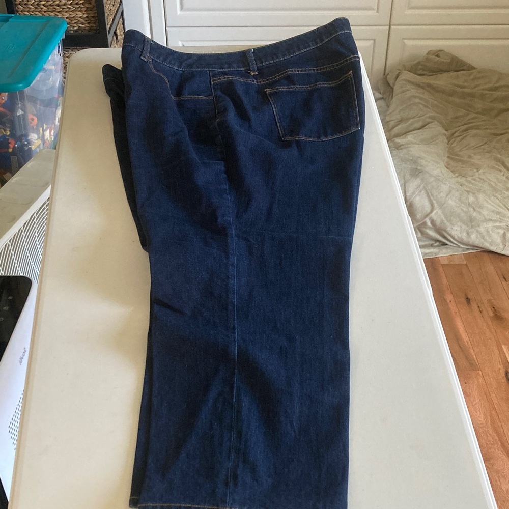 sKU 49 Allison Daley Women's Straight Leg Dark Blue Jeans